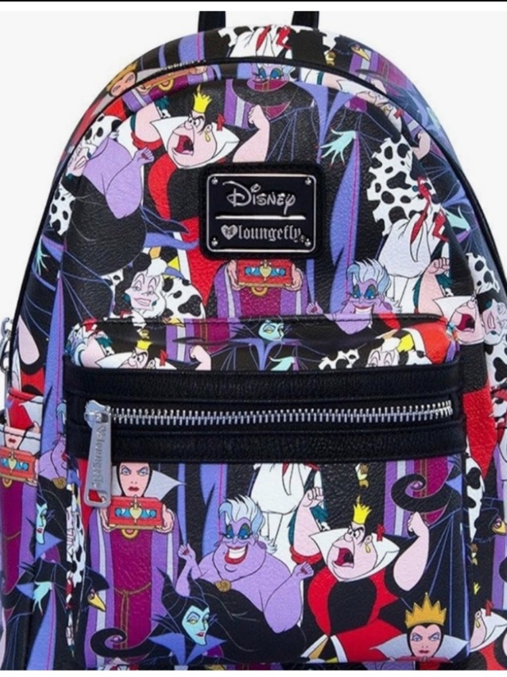 Loungefly Disney Villains Mini Backpack - Black, Red, Purple New Never Used!